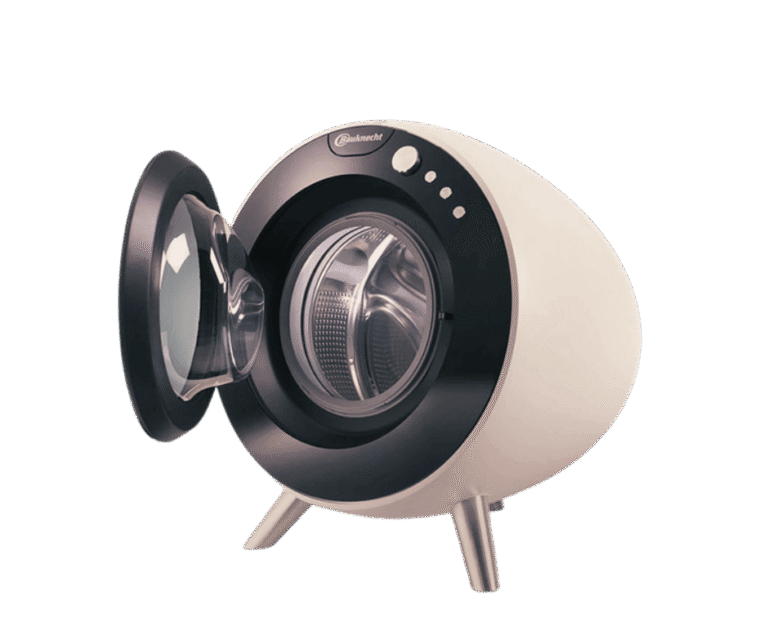 Front-load washing machine designed to use less water than traditional top-load models