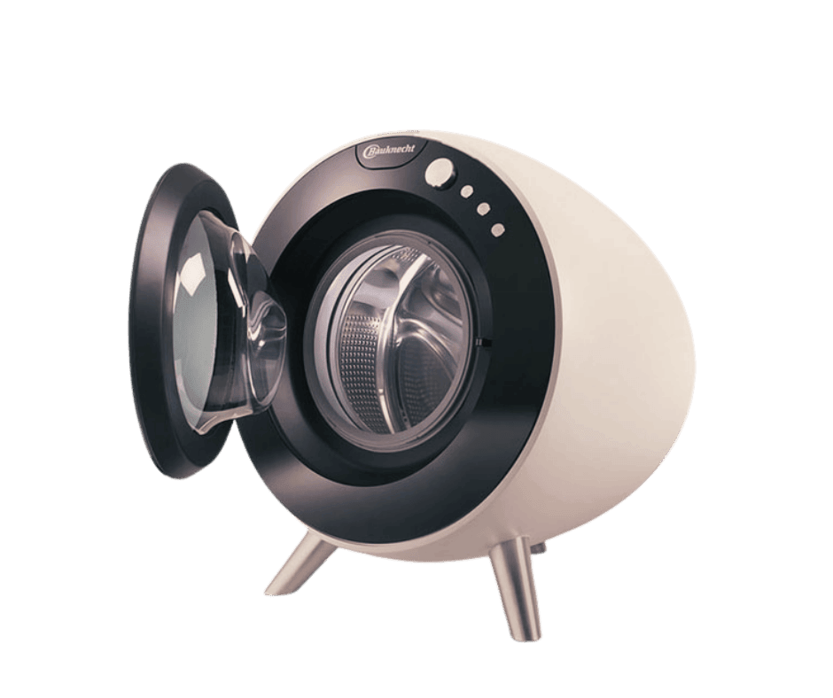 Front-load washing machine designed to use less water than traditional top-load models